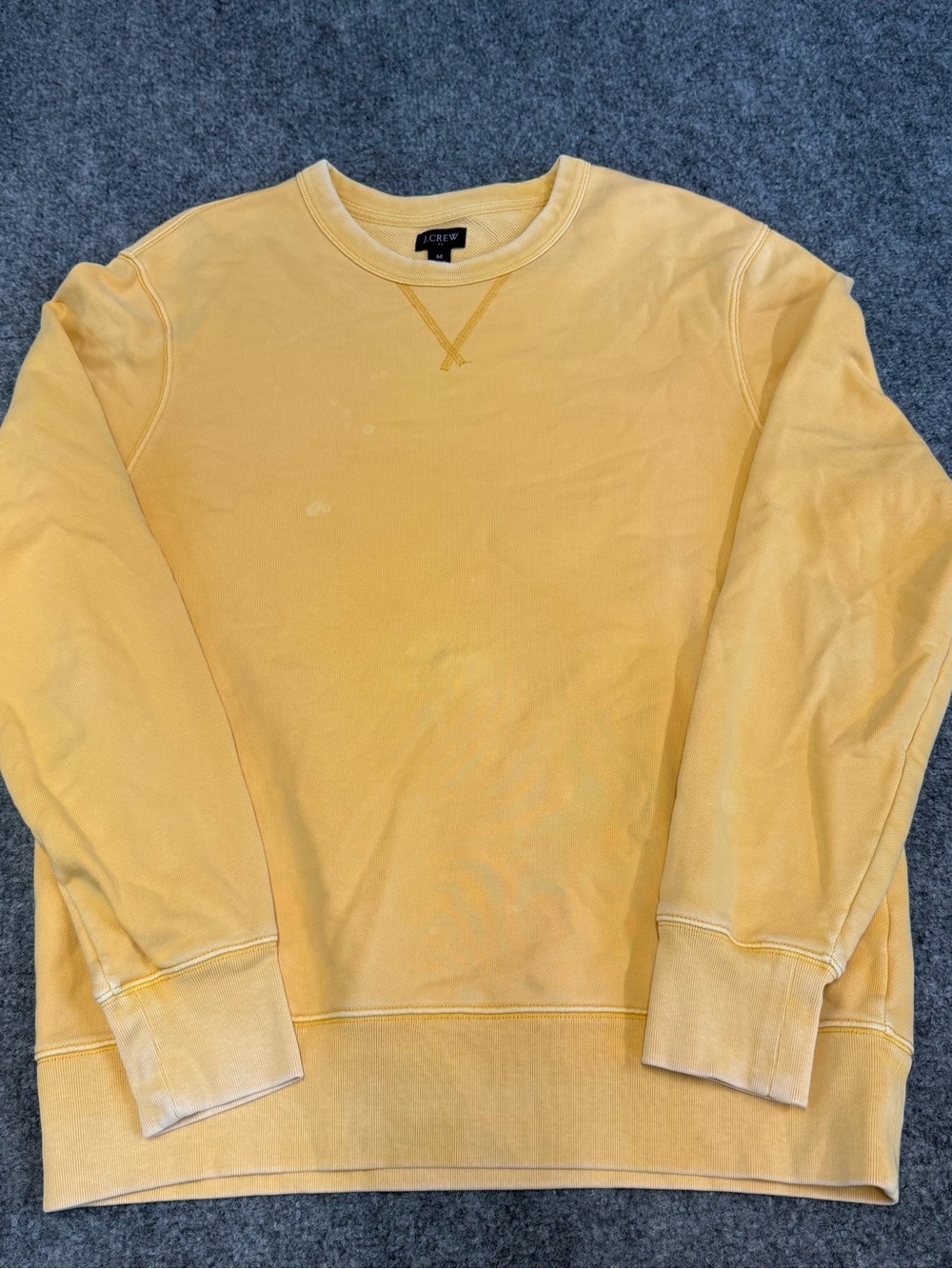 J. Crew Men’s Pale Yellow Crewneck Sweatshirt